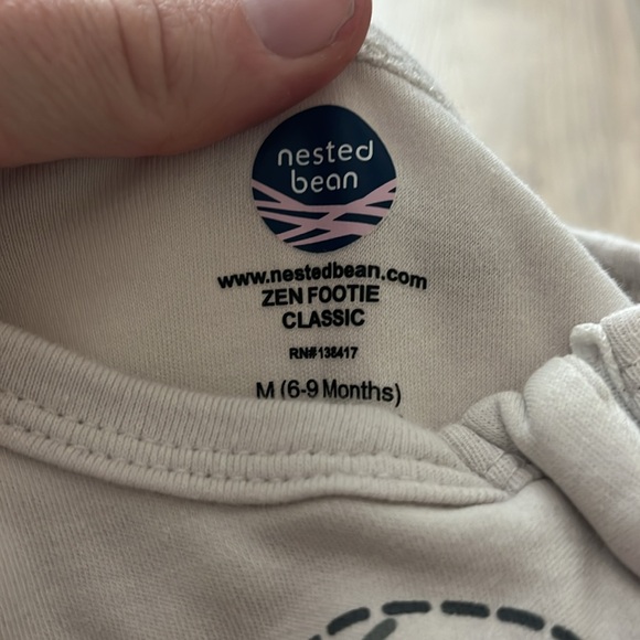 Nested Bean Weighted Pajamas - 6-9 Months - Picture 2 of 2